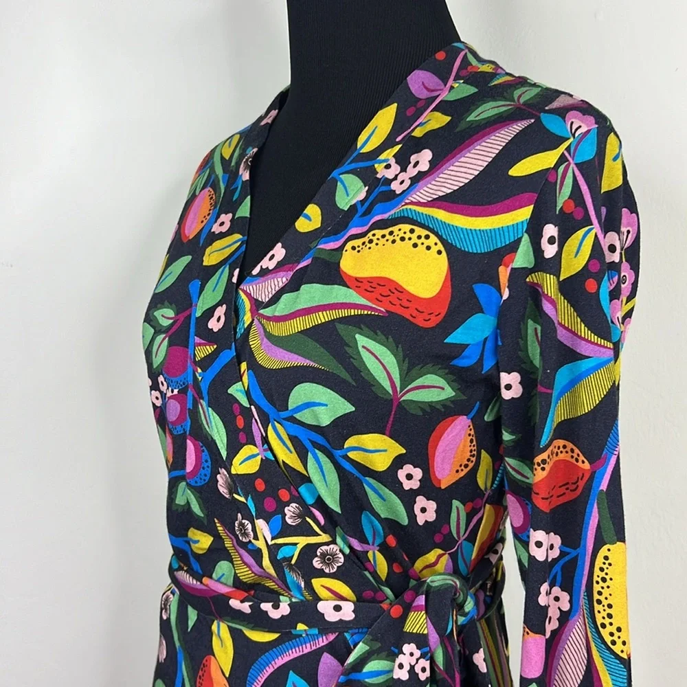 TUCKER NYC Jersey Wrap Dress in Fruit of Abundance XS - Picture 4 of 8